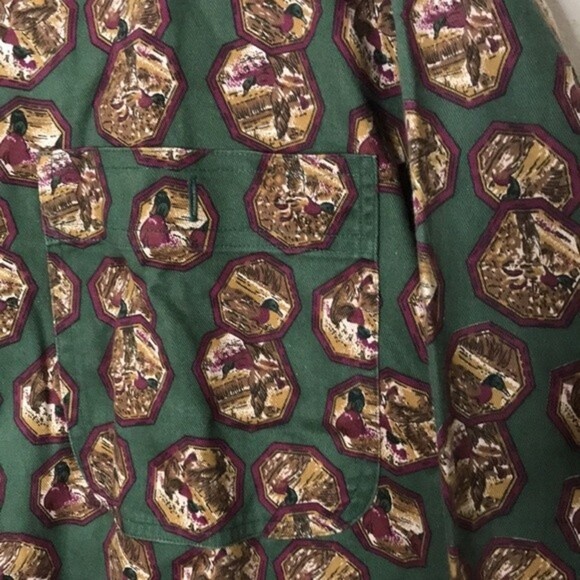Ducks unlimited all over duck print button down long sleeves shirt size XL vtg - Picture 5 of 13